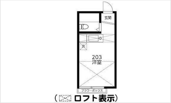 南阿佐ケ谷駅 徒歩10分 2階の物件間取画像